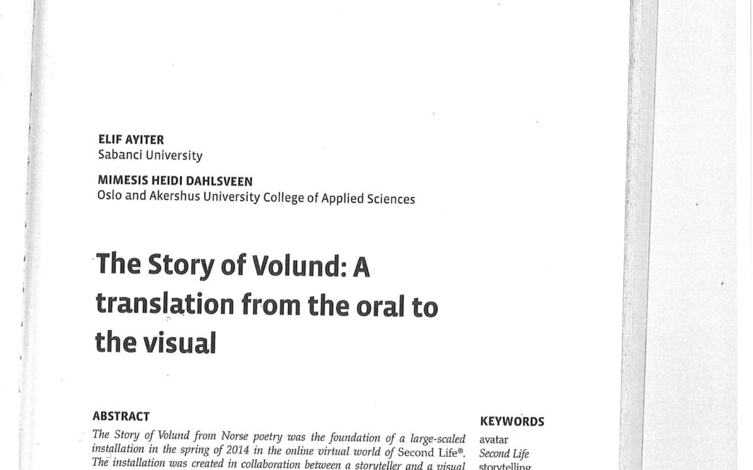 The story of Volund: A translation from the oral to the visual – 2016